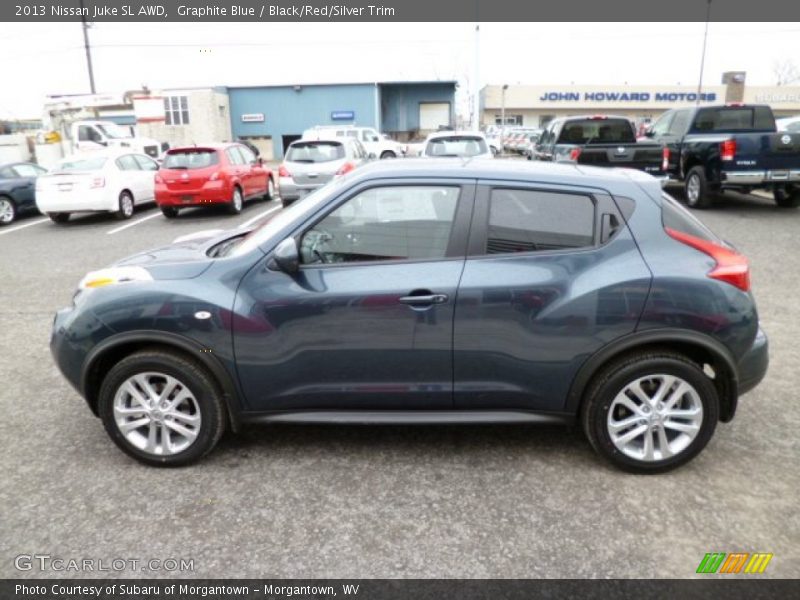 Graphite Blue / Black/Red/Silver Trim 2013 Nissan Juke SL AWD