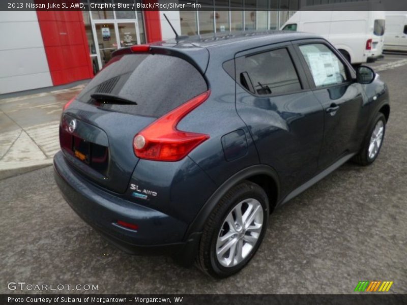 Graphite Blue / Black/Red/Silver Trim 2013 Nissan Juke SL AWD