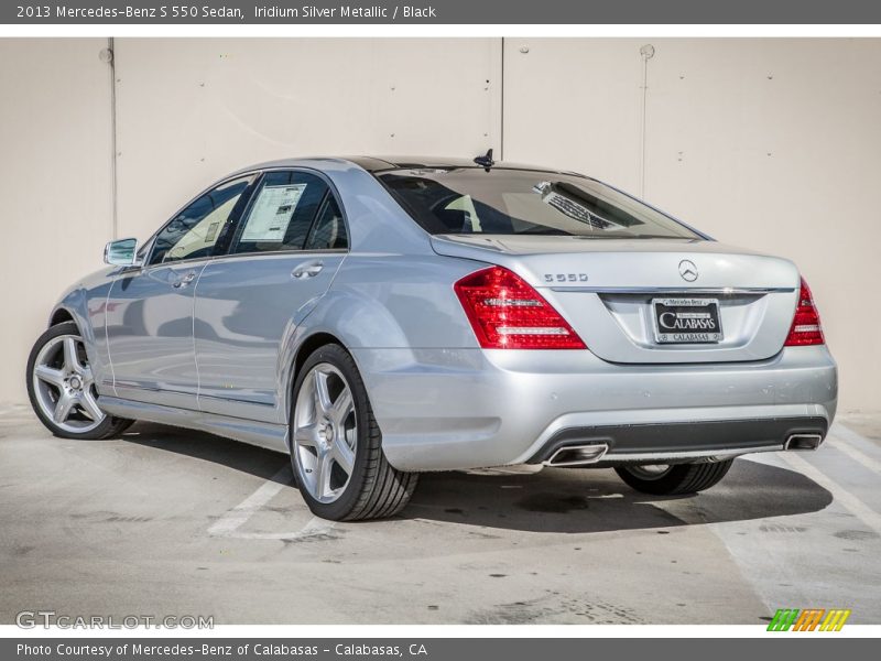 Iridium Silver Metallic / Black 2013 Mercedes-Benz S 550 Sedan