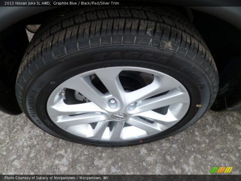 Graphite Blue / Black/Red/Silver Trim 2013 Nissan Juke SL AWD