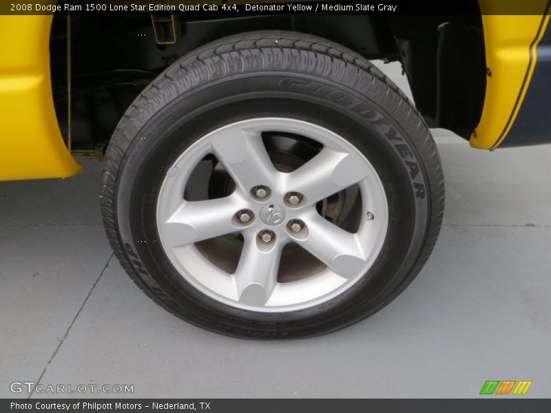 Detonator Yellow / Medium Slate Gray 2008 Dodge Ram 1500 Lone Star Edition Quad Cab 4x4