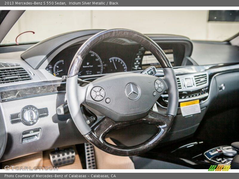 Iridium Silver Metallic / Black 2013 Mercedes-Benz S 550 Sedan