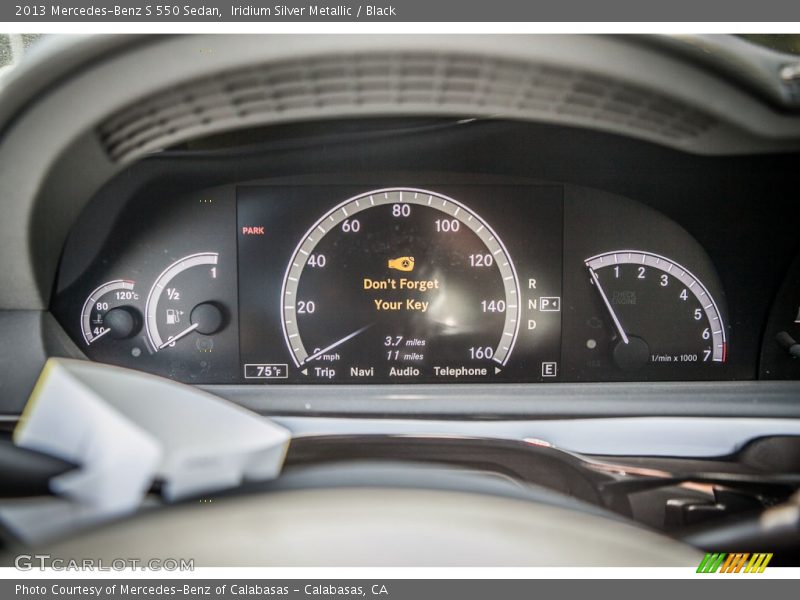 Iridium Silver Metallic / Black 2013 Mercedes-Benz S 550 Sedan