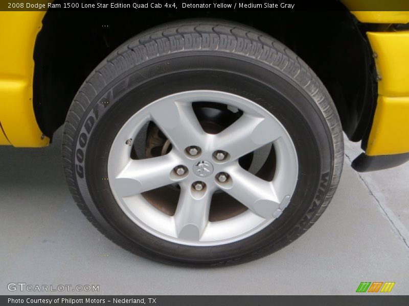 Detonator Yellow / Medium Slate Gray 2008 Dodge Ram 1500 Lone Star Edition Quad Cab 4x4