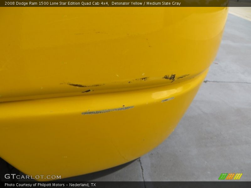 Detonator Yellow / Medium Slate Gray 2008 Dodge Ram 1500 Lone Star Edition Quad Cab 4x4