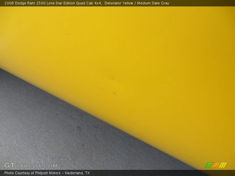 Detonator Yellow / Medium Slate Gray 2008 Dodge Ram 1500 Lone Star Edition Quad Cab 4x4