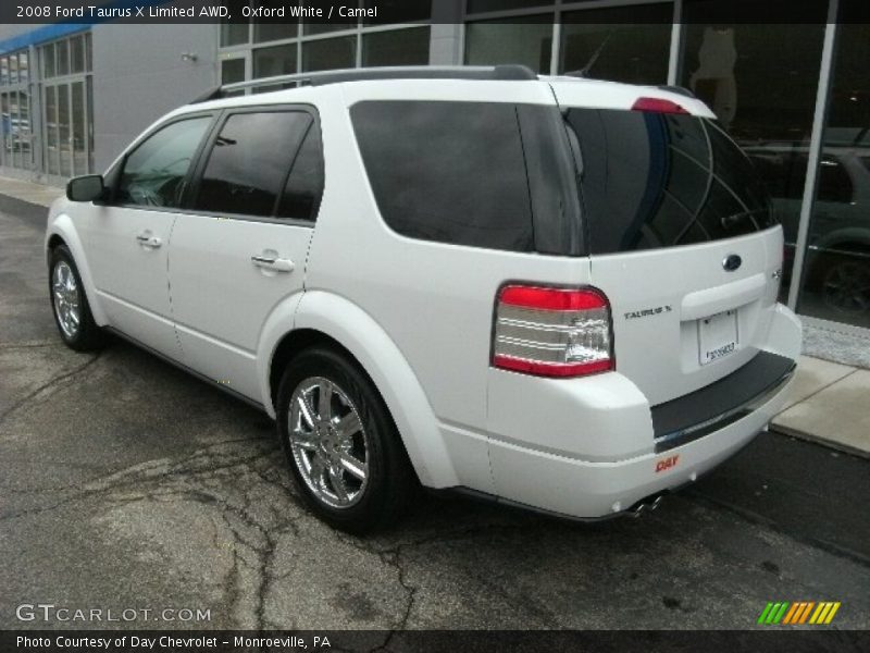 Oxford White / Camel 2008 Ford Taurus X Limited AWD