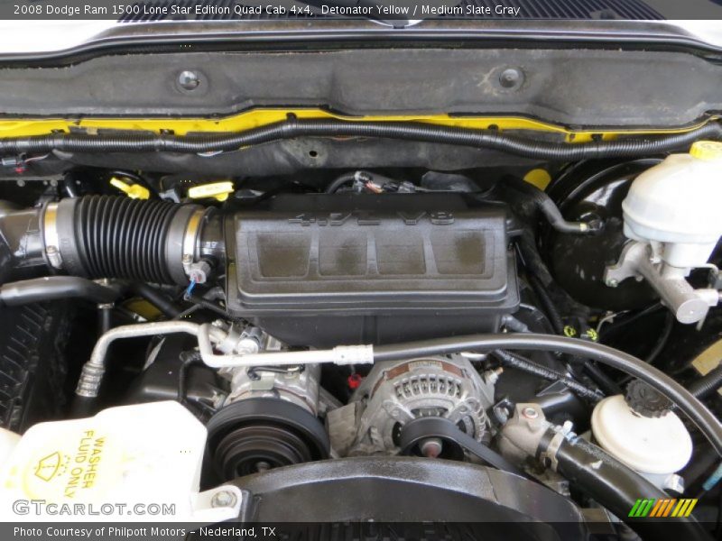 Detonator Yellow / Medium Slate Gray 2008 Dodge Ram 1500 Lone Star Edition Quad Cab 4x4