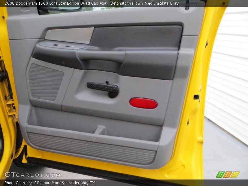 Detonator Yellow / Medium Slate Gray 2008 Dodge Ram 1500 Lone Star Edition Quad Cab 4x4