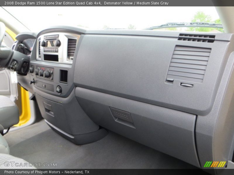 Detonator Yellow / Medium Slate Gray 2008 Dodge Ram 1500 Lone Star Edition Quad Cab 4x4