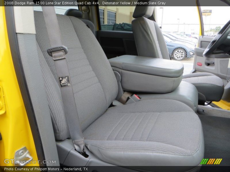 Detonator Yellow / Medium Slate Gray 2008 Dodge Ram 1500 Lone Star Edition Quad Cab 4x4