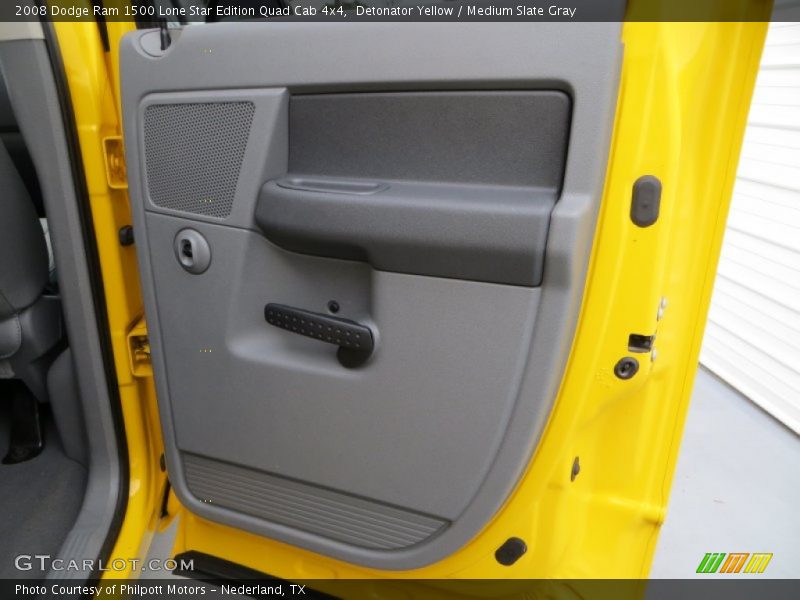 Detonator Yellow / Medium Slate Gray 2008 Dodge Ram 1500 Lone Star Edition Quad Cab 4x4