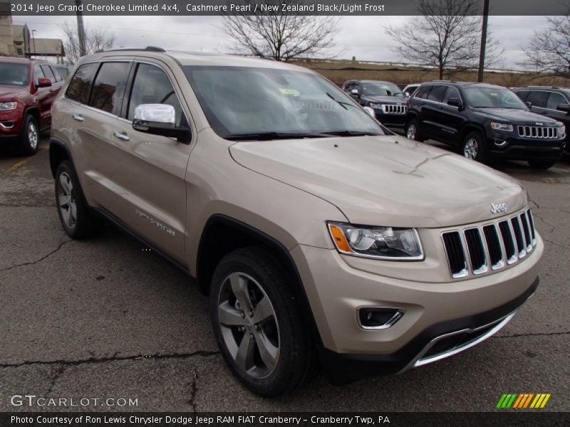 Cashmere Pearl / New Zealand Black/Light Frost 2014 Jeep Grand Cherokee Limited 4x4