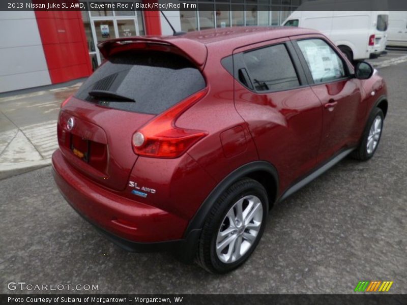 Cayenne Red / Black/Red/Red Trim 2013 Nissan Juke SL AWD
