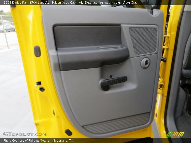 Detonator Yellow / Medium Slate Gray 2008 Dodge Ram 1500 Lone Star Edition Quad Cab 4x4