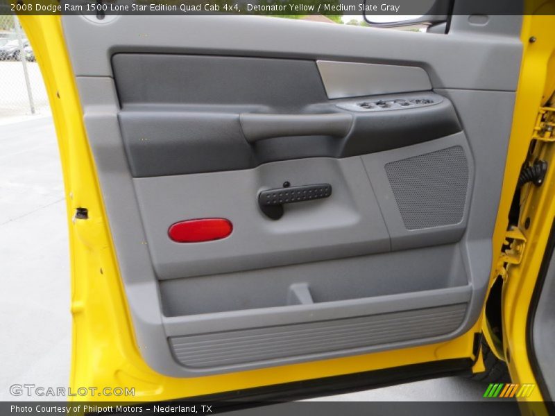 Detonator Yellow / Medium Slate Gray 2008 Dodge Ram 1500 Lone Star Edition Quad Cab 4x4