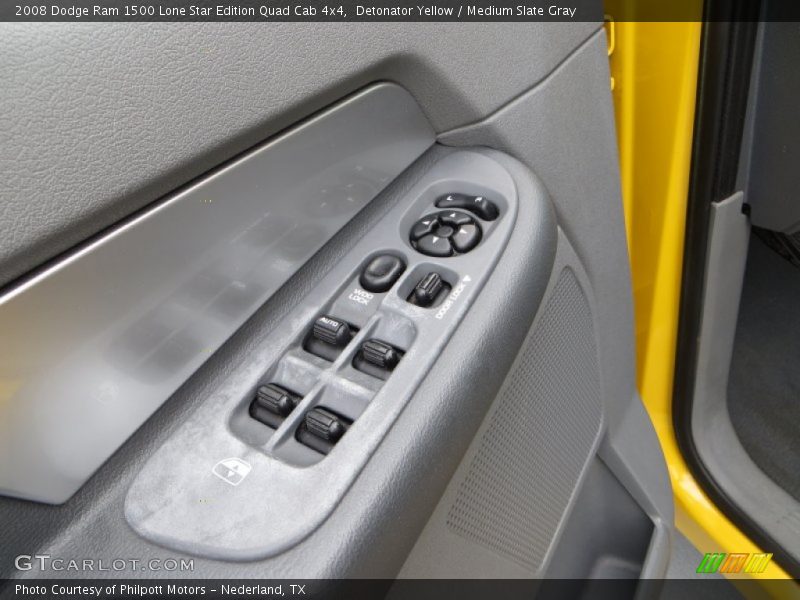 Detonator Yellow / Medium Slate Gray 2008 Dodge Ram 1500 Lone Star Edition Quad Cab 4x4