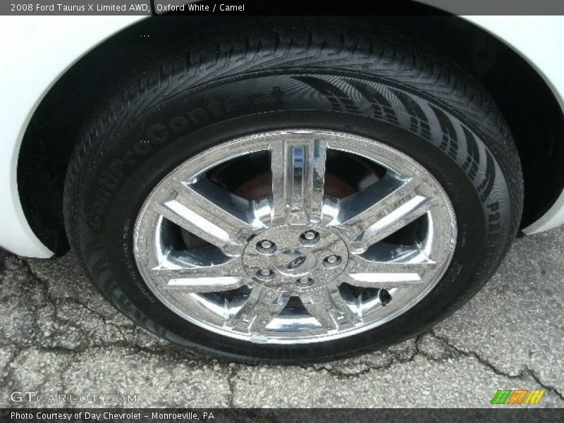 Oxford White / Camel 2008 Ford Taurus X Limited AWD