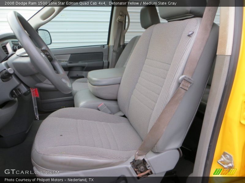 Detonator Yellow / Medium Slate Gray 2008 Dodge Ram 1500 Lone Star Edition Quad Cab 4x4