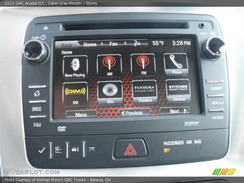 Cyber Gray Metallic / Ebony 2013 GMC Acadia SLT