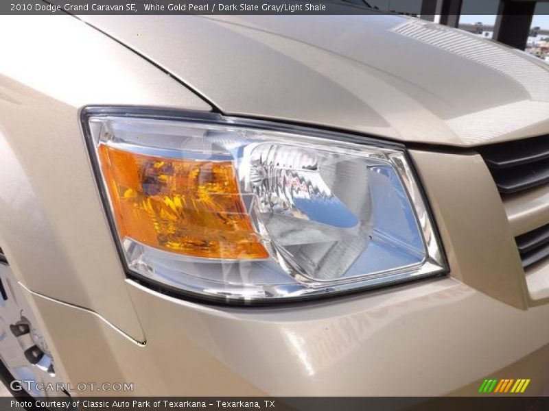 White Gold Pearl / Dark Slate Gray/Light Shale 2010 Dodge Grand Caravan SE