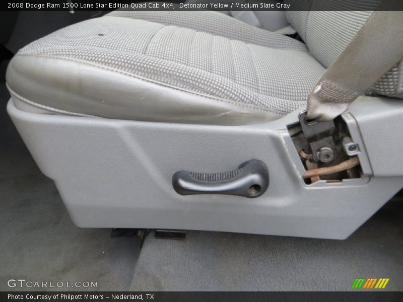 Detonator Yellow / Medium Slate Gray 2008 Dodge Ram 1500 Lone Star Edition Quad Cab 4x4