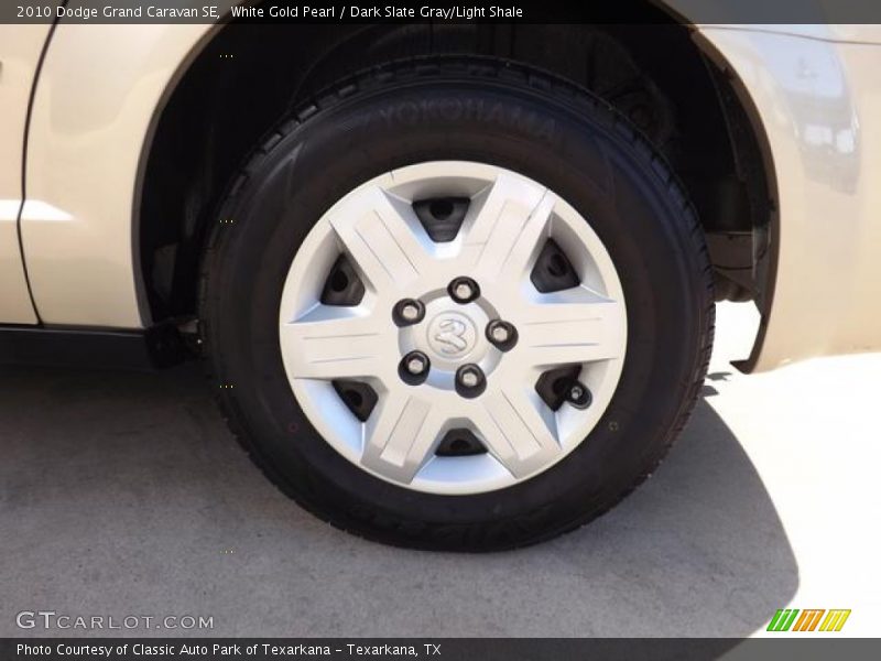 White Gold Pearl / Dark Slate Gray/Light Shale 2010 Dodge Grand Caravan SE