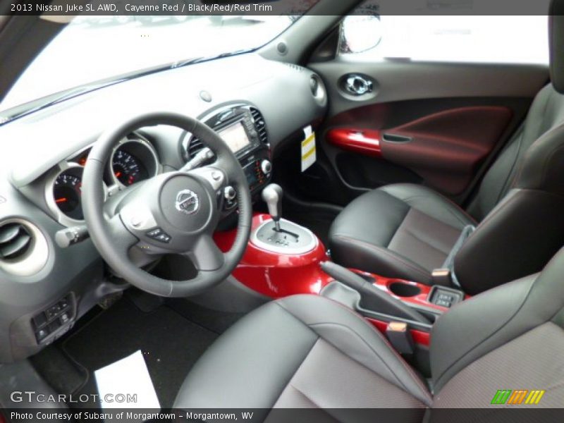 Cayenne Red / Black/Red/Red Trim 2013 Nissan Juke SL AWD