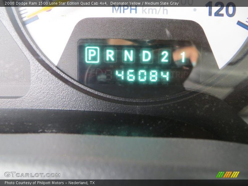 Detonator Yellow / Medium Slate Gray 2008 Dodge Ram 1500 Lone Star Edition Quad Cab 4x4