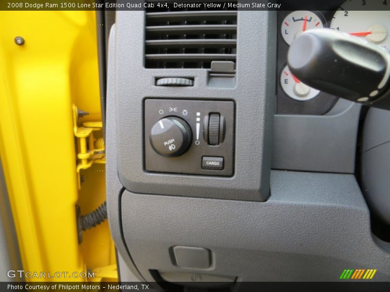 Detonator Yellow / Medium Slate Gray 2008 Dodge Ram 1500 Lone Star Edition Quad Cab 4x4