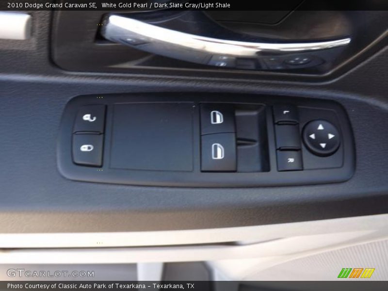White Gold Pearl / Dark Slate Gray/Light Shale 2010 Dodge Grand Caravan SE