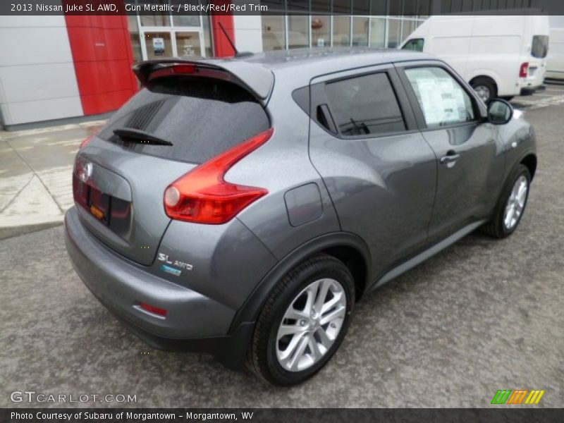 Gun Metallic / Black/Red/Red Trim 2013 Nissan Juke SL AWD