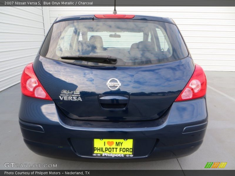 Blue Onyx Metallic / Charcoal 2007 Nissan Versa S
