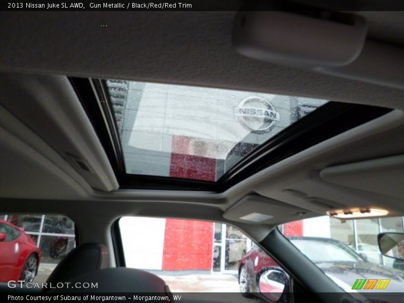 Gun Metallic / Black/Red/Red Trim 2013 Nissan Juke SL AWD