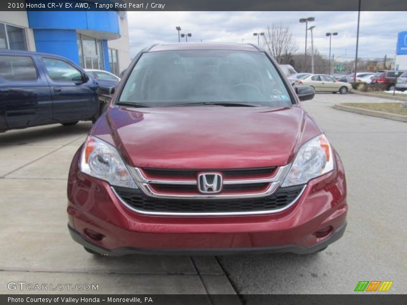 Tango Red Pearl / Gray 2010 Honda CR-V EX AWD