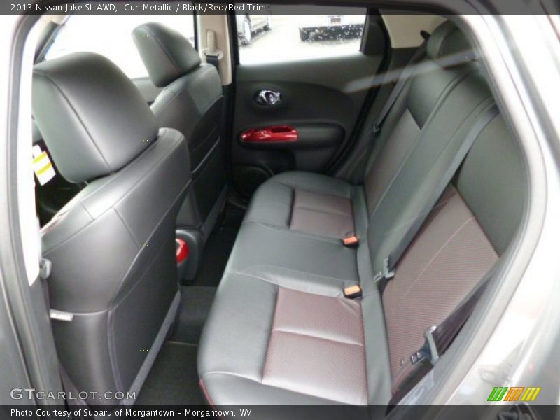 Gun Metallic / Black/Red/Red Trim 2013 Nissan Juke SL AWD