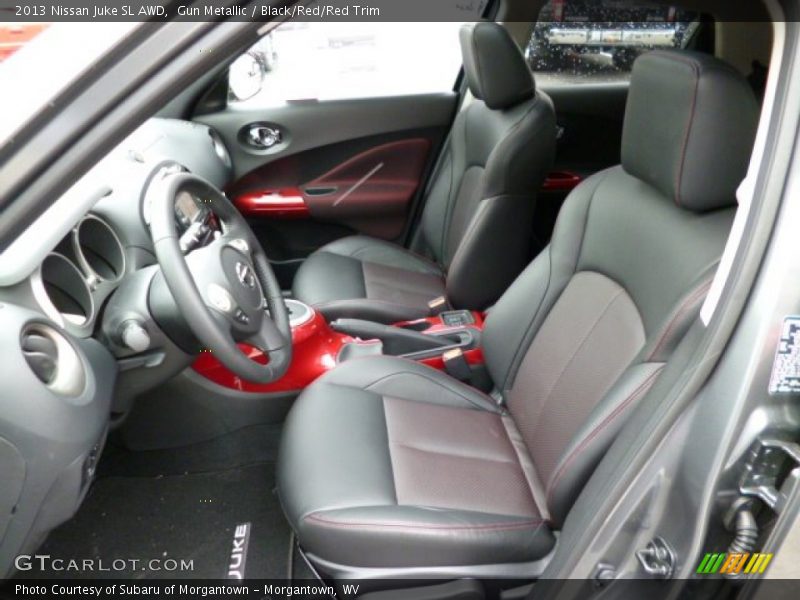 Gun Metallic / Black/Red/Red Trim 2013 Nissan Juke SL AWD