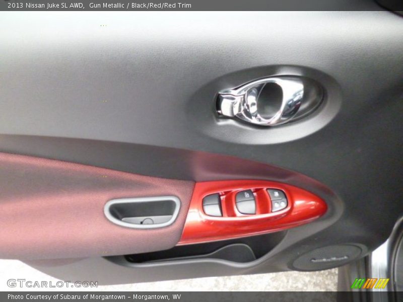 Gun Metallic / Black/Red/Red Trim 2013 Nissan Juke SL AWD