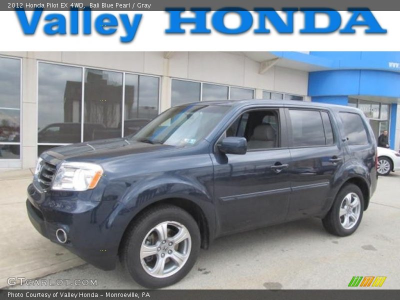 Bali Blue Pearl / Gray 2012 Honda Pilot EX 4WD