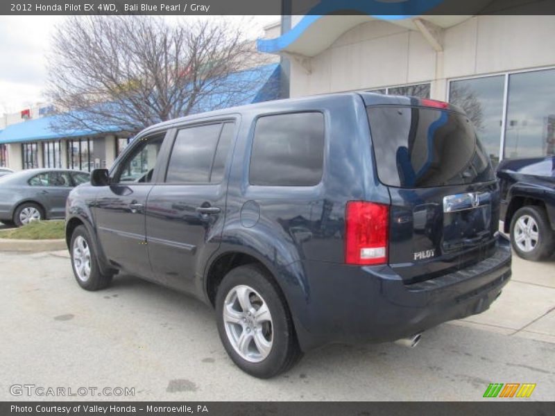 Bali Blue Pearl / Gray 2012 Honda Pilot EX 4WD