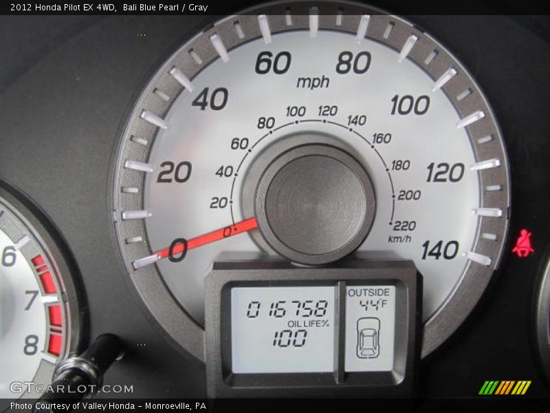 Bali Blue Pearl / Gray 2012 Honda Pilot EX 4WD
