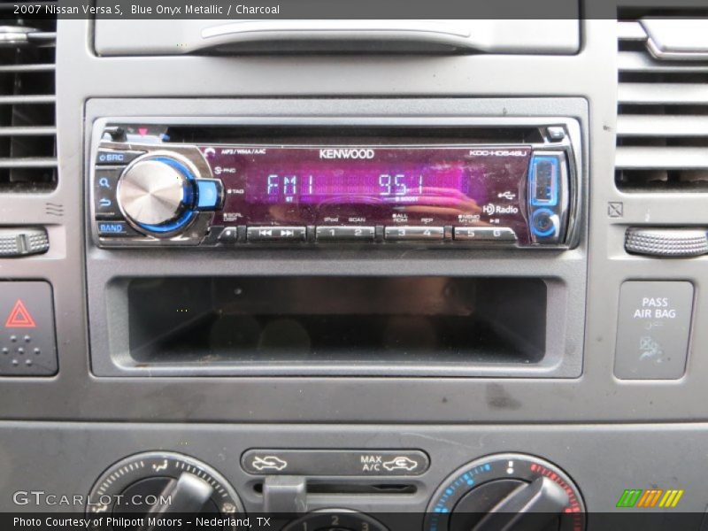 Blue Onyx Metallic / Charcoal 2007 Nissan Versa S