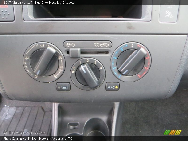 Blue Onyx Metallic / Charcoal 2007 Nissan Versa S