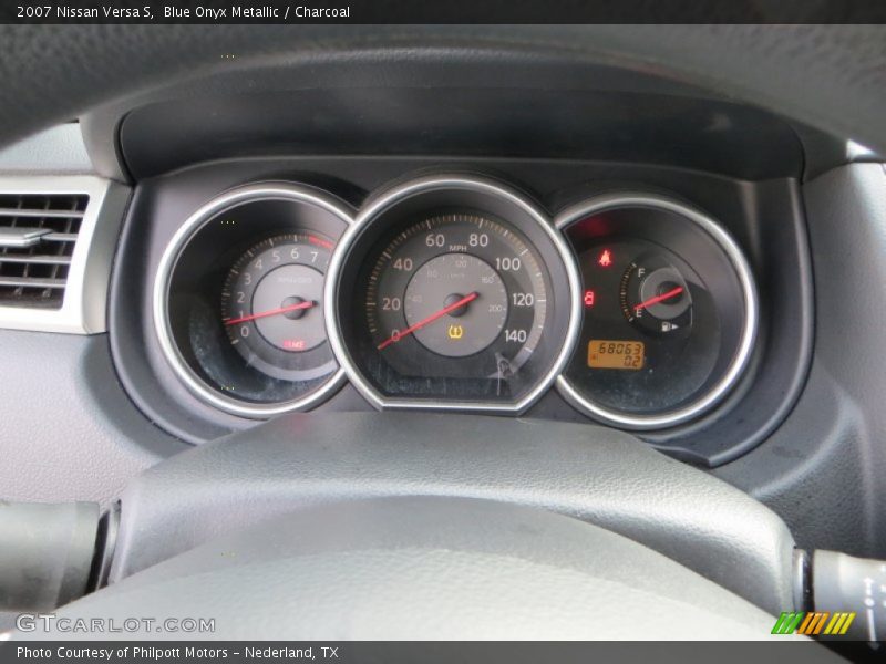 Blue Onyx Metallic / Charcoal 2007 Nissan Versa S
