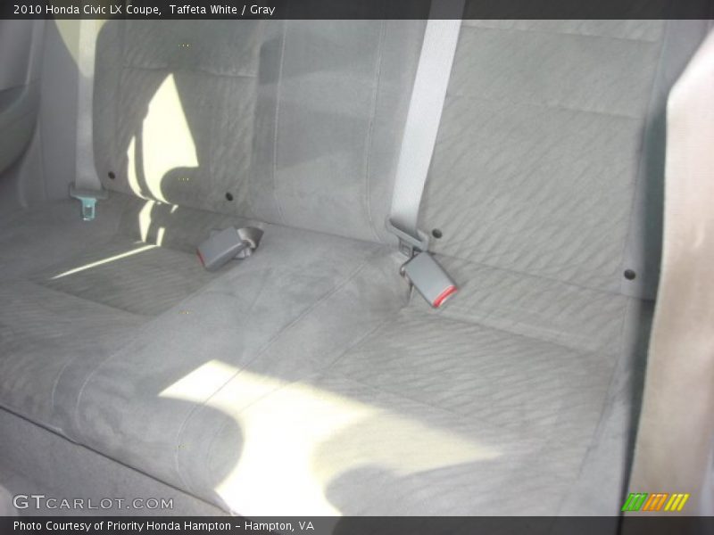 Taffeta White / Gray 2010 Honda Civic LX Coupe