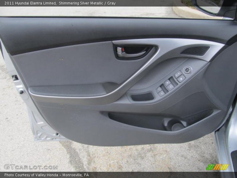 Shimmering Silver Metallic / Gray 2011 Hyundai Elantra Limited