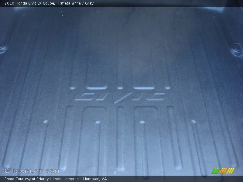 Taffeta White / Gray 2010 Honda Civic LX Coupe