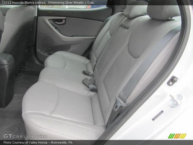 Shimmering Silver Metallic / Gray 2011 Hyundai Elantra Limited
