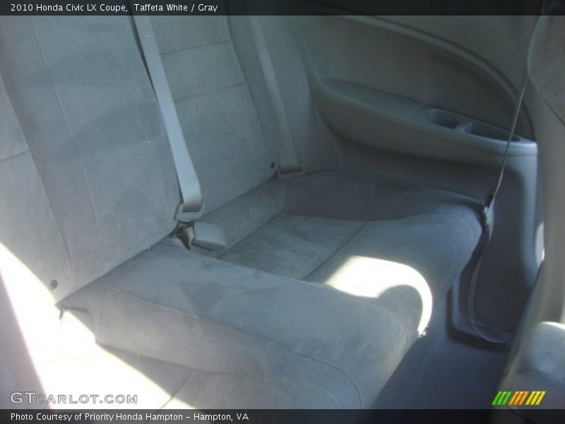 Taffeta White / Gray 2010 Honda Civic LX Coupe
