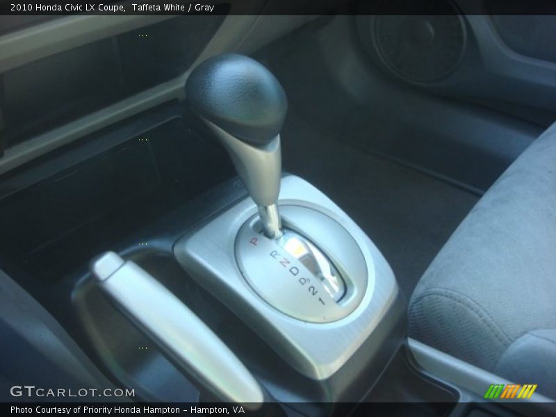 Taffeta White / Gray 2010 Honda Civic LX Coupe